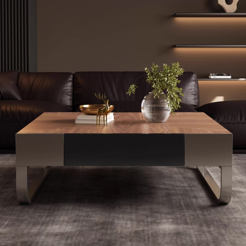 Table à thé moderne de luxe, Argent argent