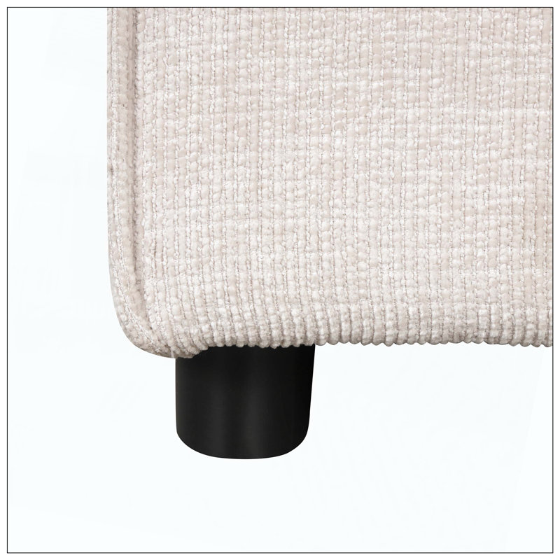 Porte-gobelet modulaire rembourré avec rangement pour port USB, Beige