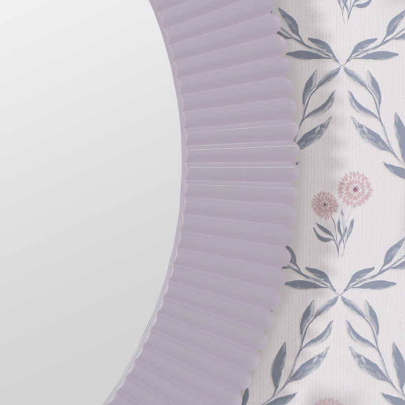 Josia Resin Wall Mirror, French Lilac