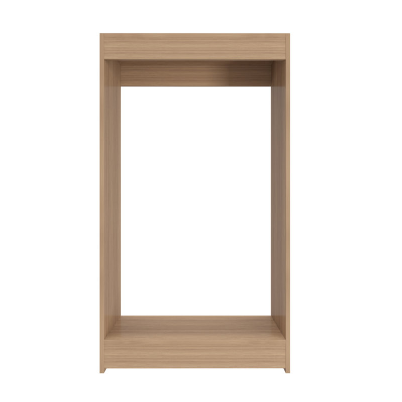 Double Hanging Closet Unit Closet System, 46" x 25.5" x 14", Wood