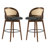 Indoor Wood Barstool, Set Of 2
