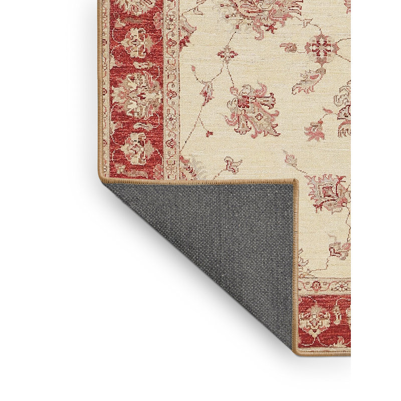 Tapis oriental beige / rouge Bautz, Rectangle 7 pi x 10 pi