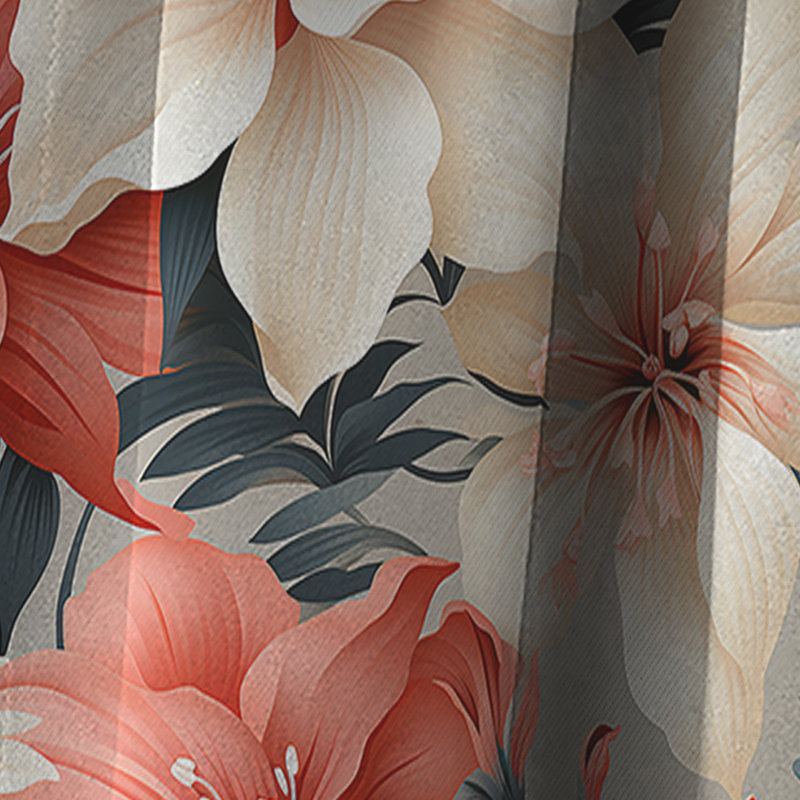Tropical Whisper Tropical Motif III - Rideau floral - Rideau occultant floral - 1 panneau, L 52 po x L 95 po