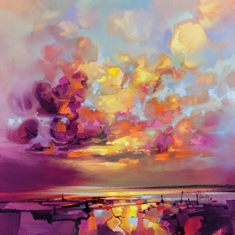 Cloud Construction 1 Piece Wrapped Canvas Painting, 60 cm H x 60 cm W
