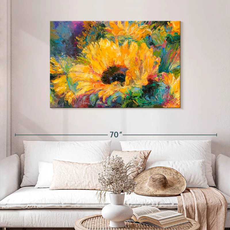 Tournesols bleus Harnek, H 30 po x l 45 po