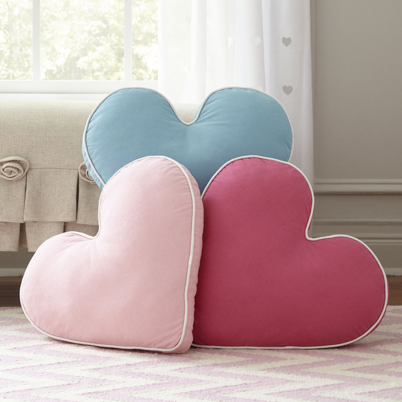  Housse de coussin Heart, Aigue-marine