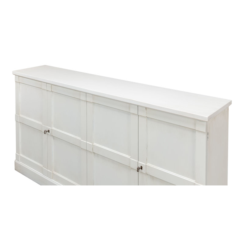 Montgomeryville 75'' W Solid Wood Sideboard, White