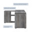 L-Shaped Computer Desk Home Office Corner Workstation Setup-899110556
