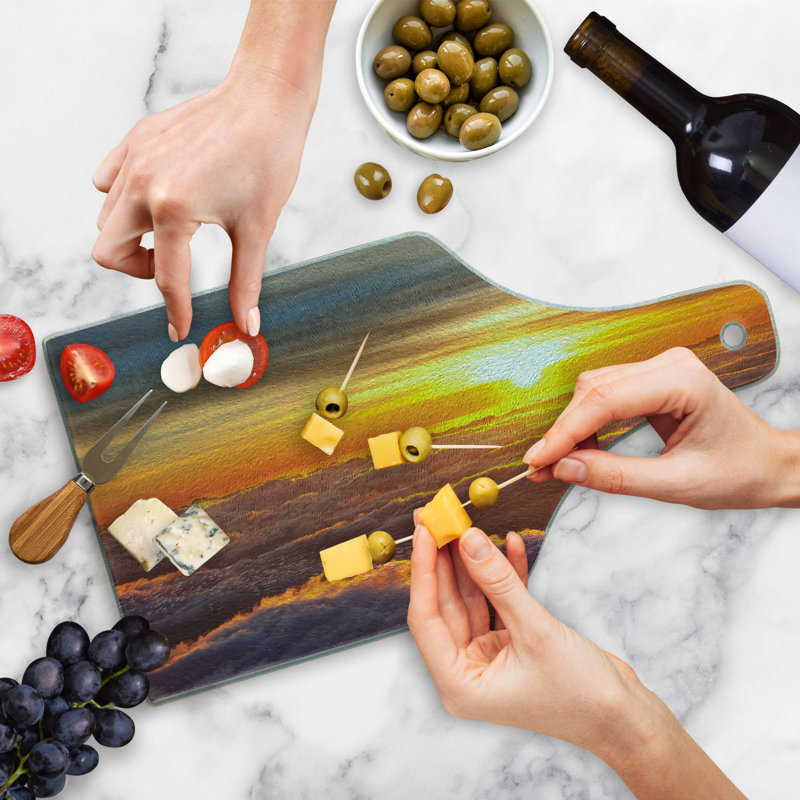 Planche à découper en verre trempé Ambesonne