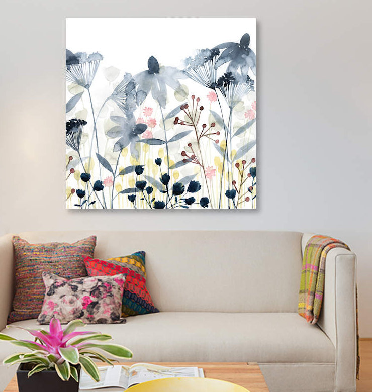 « layered jardins ii », impression sur toile, H 12 po x l 12 po x P 0,75 po, Toile tendue