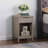 Grey Nightstand, Multipurpose Side End Table with Drawer and Open Storage Shelf, Sturdy Metal Handle & Solid Side Frame, Easy Assembly-334426757