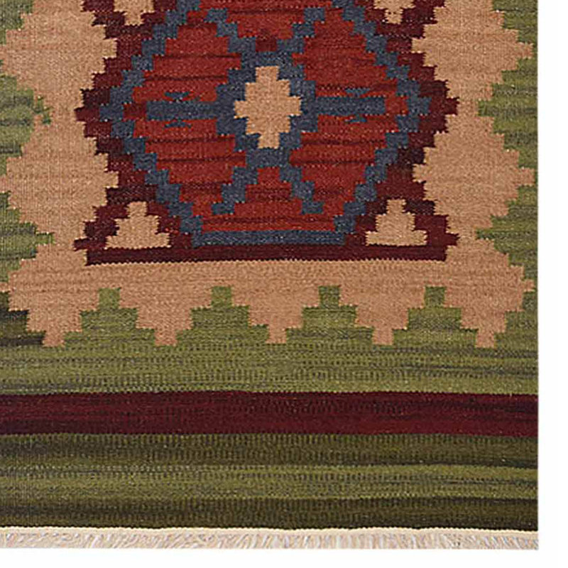 Tapis de couloir en laine Kilim tissés à la main Alixia, Tapis de couloir 2 pi 6 po x 6 pi