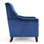 Fauteuil club velours bleu marine