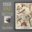 Imprimé encadré de la série XL de William Morris - bois massif-1086842061-1086842103