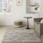 Tapis décoratif gris à motif géométrique Touffeté aizel-796039154