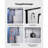 Commercial Freezer Prep Table Stainless Steel 72 inch Triple Door