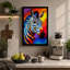 Chromatic Zebra Pop Art - Print-136705075-136705079