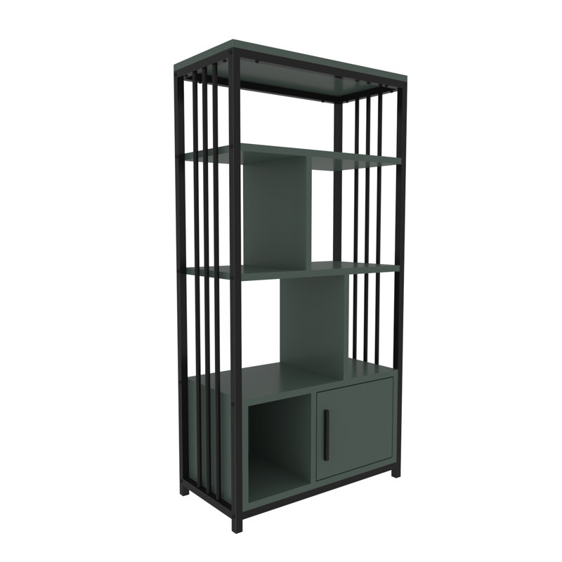 Valero Bookcase, Green, White