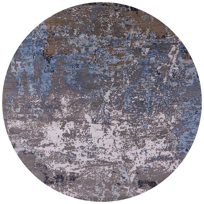 Abstract Indoor Rug, Round 3'