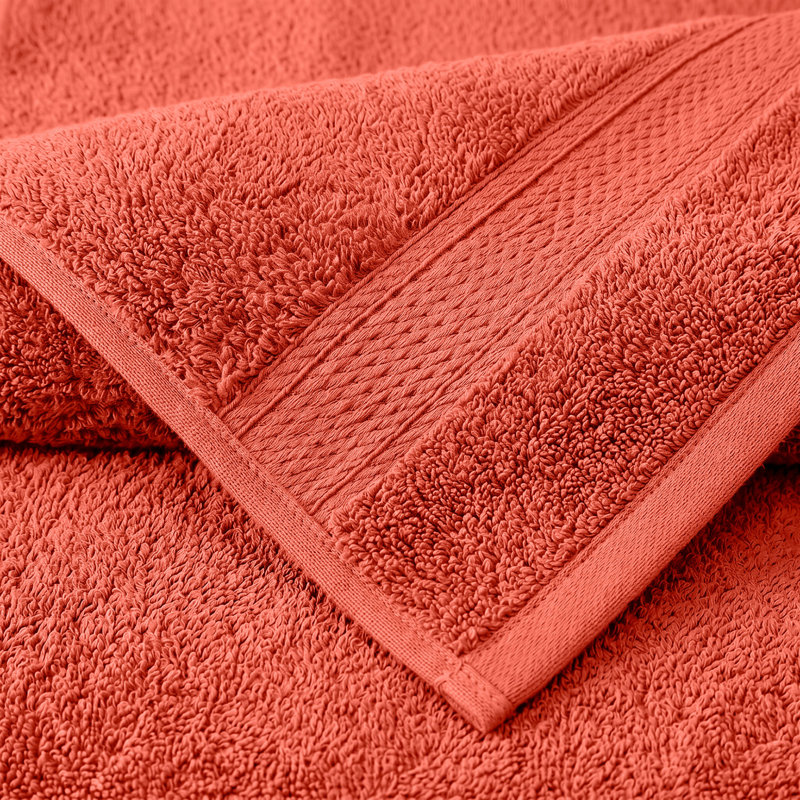 Coton luxueux et hautement absorbant Renata, Corail