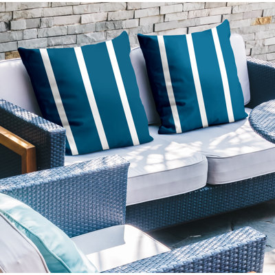No Decorative Addition Outdoor Reversible Throw Pillow