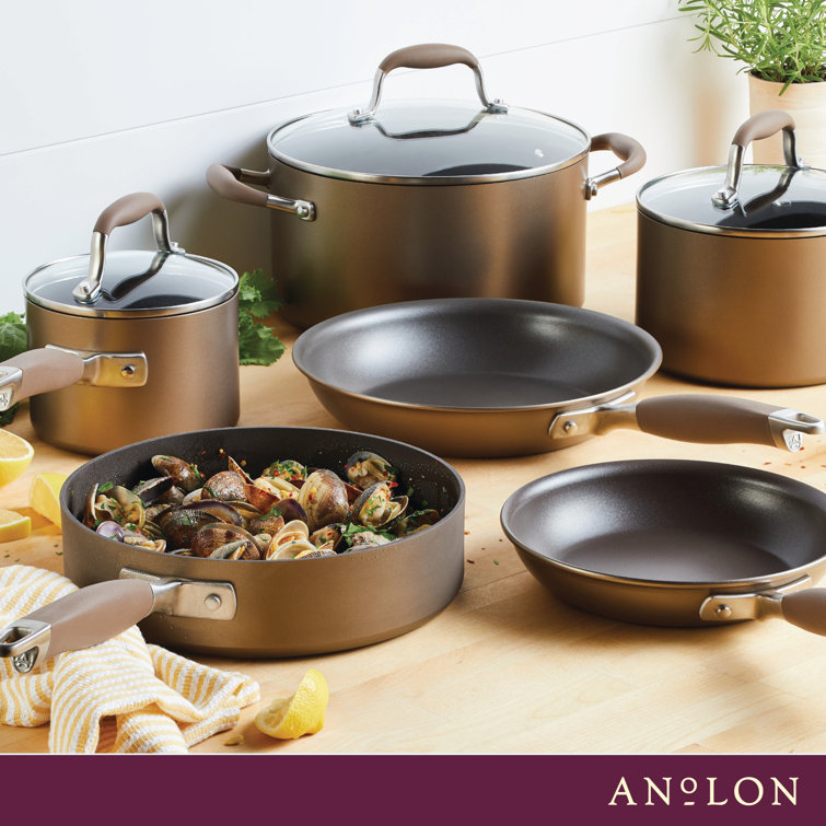  Anolon 82243 Advanced Hard Anodized Nonstick Frying Pan / Fry  Pan / Hard Anodized Skillet - 8 Inch, Brown: Analon Advanced Bronze: Home &  Kitchen