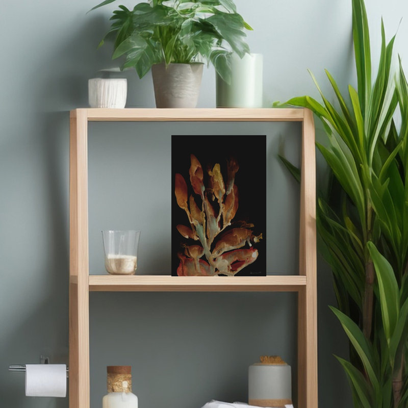 Night Plant Abstract Contemporary Wall Art Print
