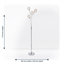 Jambi 154cm Chrome Plate Tree Floor Lamp Set
