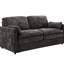Double coussin en chenille grise ergonomique pour un salon confortable-1273063197