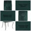 Ensemble de 2 chaises d'appoint en tissu et en acier inoxydable-1896098352