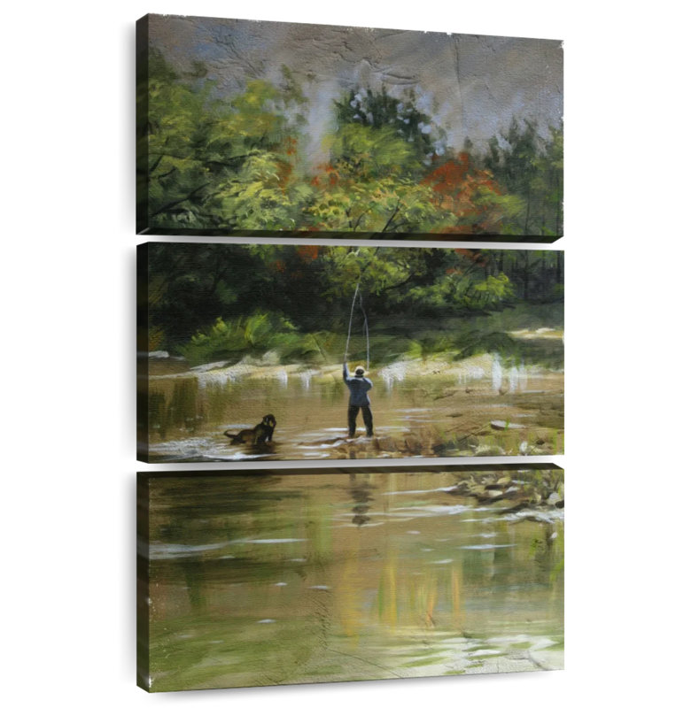 Pêche à la mouche Senne, H 74 po x l 48 po