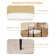 Modern Dining Set, Faux Marble Dining Table And Chair Set for 6
