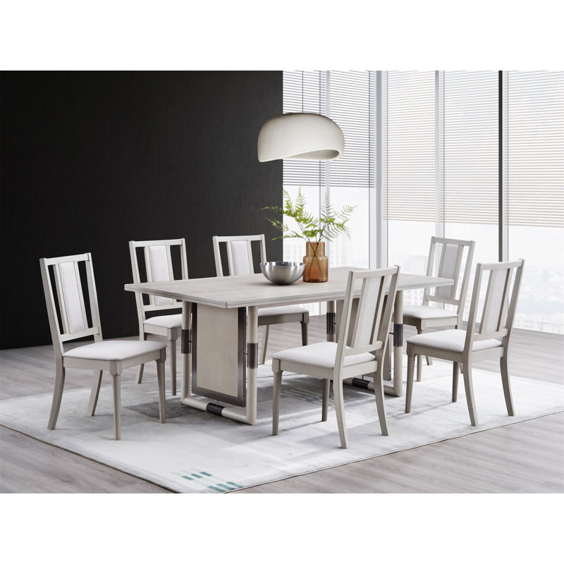 Ensemble de salle à manger 7 pièces Marta Natural Finish