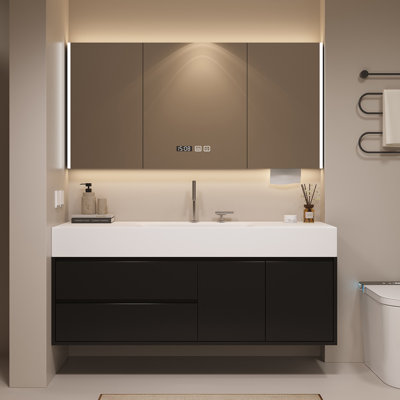 Modern minimalist bathroom cabinet