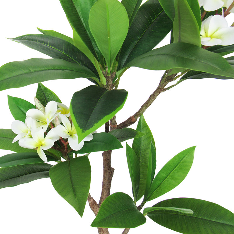 Plumeria artificiel 36 po en pot