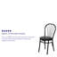 Chaise en métal avec dossier en éventail et siège en vinyle Prompton-717535335