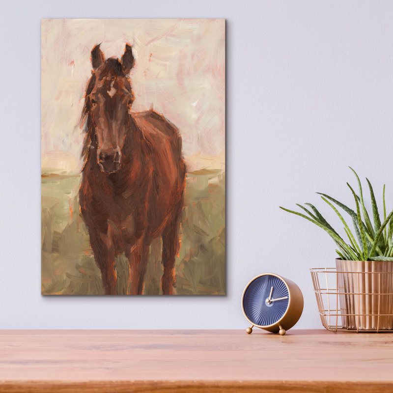  «Out Grazing 1» par Ethan Harper, art mural en verre acrylique, 12 po x 16 po