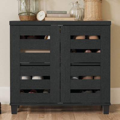 Millan 12 Pair Shoe Storage Cabinet