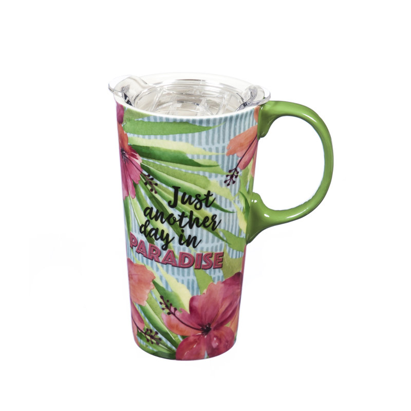 Grande tasse de voyage 17 onces à un autre jour paradise