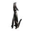 Statue coyote en aluminium Howling Collection Faune 7 po x 9 po x H 22 po