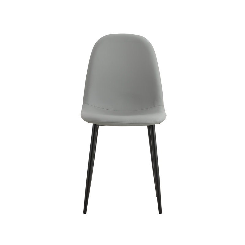 Chaise de salle à manger rembourrée Sera, gris