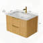 Meuble-lavabo flottant avec tiroirs et lavabo intégré-2047757007
