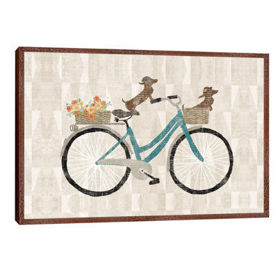 Doxie Ride I by Sue Schlabach - Print on Canvas