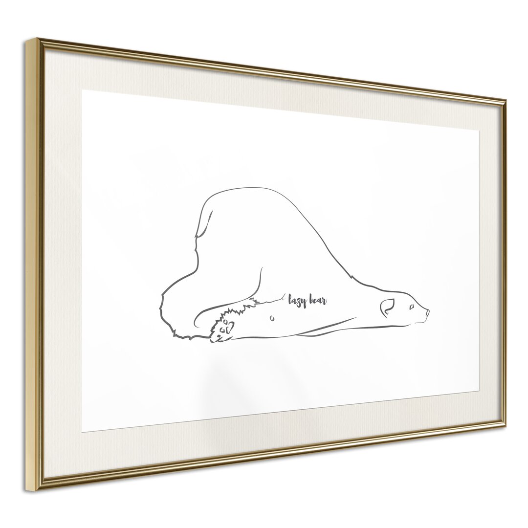 Gerahmtes Wandbild Resting Polar Bear