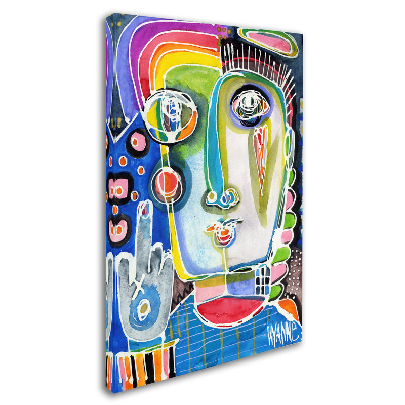 Wyanne Colorful Abstract Canvas Art 16x24