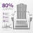 Wolak High Density Polyethylene Folding Adirondack Chair-982681698