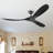 Black Soild Wood Ceiling Fan-1402083508