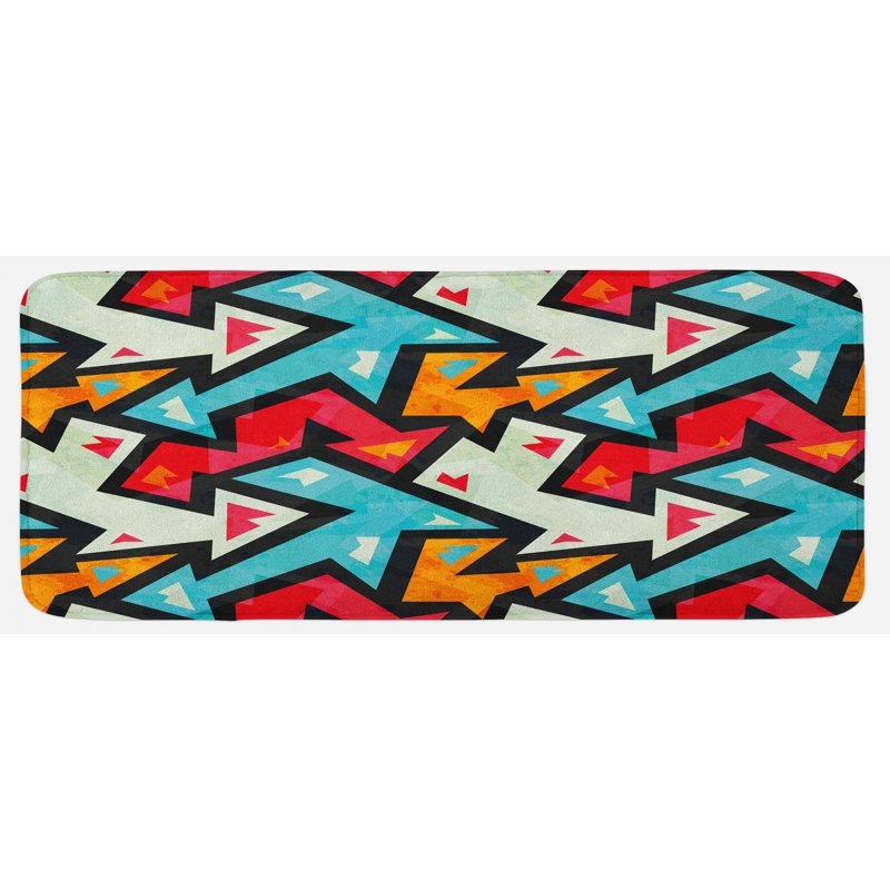 Tapis de cuisine abstrait