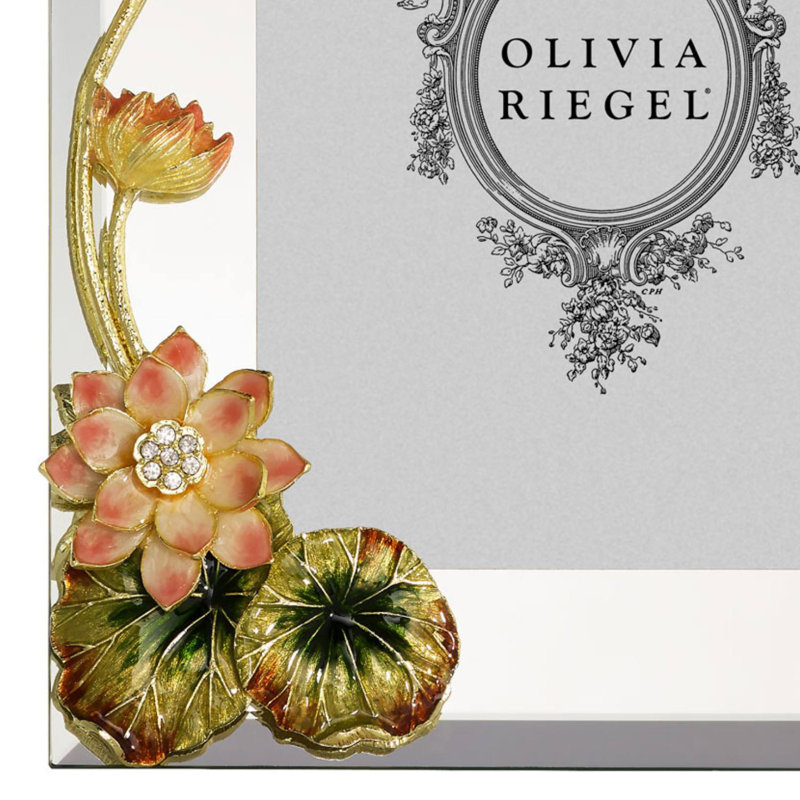 Lotus Glass Picture Frame