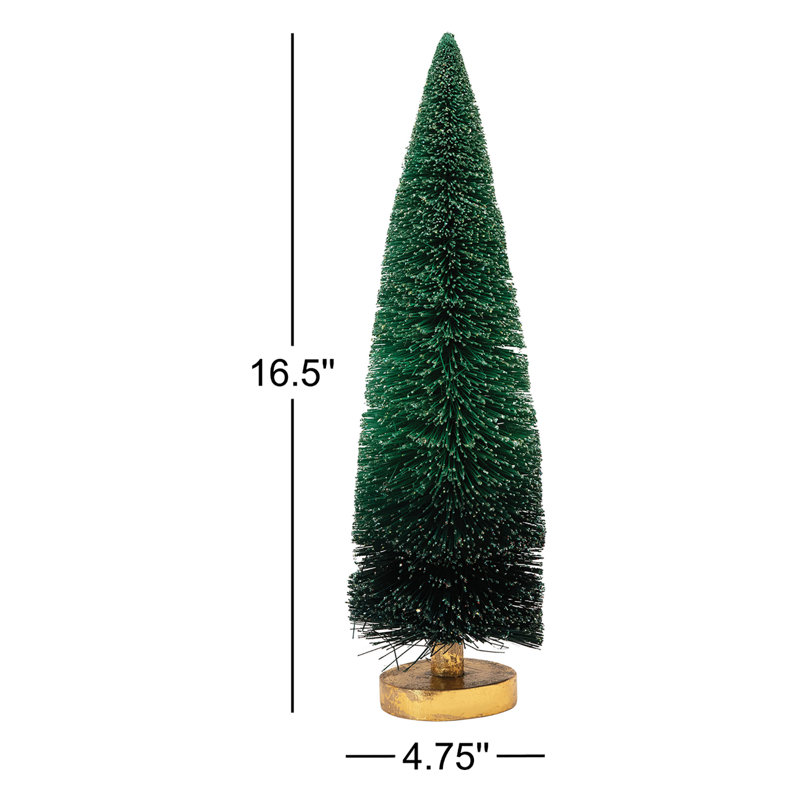 Arbre de table en sisal, H 16,5 po x l 4,75 po x P 4,75 po, Rose ombragé